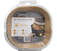 Papier de cuisson jetable Nerthus pour friteuse à air chaud - 20x20 cm, 100 pièces - Garniture universelle pour plaque de cuisson pour une cuisson sans graisse