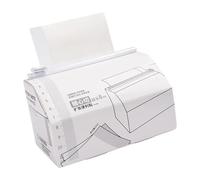 Papier de notes autocollantes avec cutter de sécurité intégré, 8,74 m de long, feuille de notes détachable, tampon autocollant à retirer à la maison, à l'école
