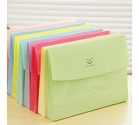 Papier De Papeterie Coréen 1lot = 4 Pièces, Livraison Gratuite, Fichier, Sourire, Humeur, Une Seule Enveloppe A4 Multifonction, Livre De Données, Fournitures De Bureau