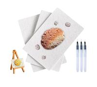 Papier de peinture gonflé, ensemble de papier à dessin 3D amusant en mousse, fournitures artistiques avec stylo de peinture pour vacances, anniversaire, voyage, projets d'artisanat pour