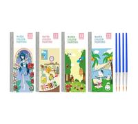 Papier de Peinture pour , Coussin de Peinture pour | 4X Pocket Peintures Livres Coussin de Peinture | Livres de Coloriage pour , Activités de Voyage, Art et Artisanat, Kit de