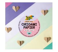 Papier de pliage pour origami - FOLIA - Premium Faltblätter Pastell - 100 feuilles - 20 x 20 cm