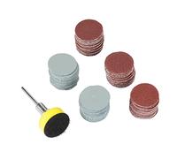 Papier de Polissage, Papier Abrasif Papier de Polissage 100pcs 25mm Mix Grit Sander Disc Alumina Sanding Paper Pads Set de Papier Abrasif, Disques de Meulage