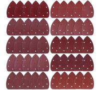 Papier de ponçage, 50 pièces, détail de la souris, papier de ponçage, crochet et boucle assortis, 40/ 60/ 80/ 100/ 120/ 180/ 240/ 320/ 400/ 800 grains