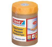 Papier de protection TESA avec ruban adhésif de masquage, 25 m x 0,18 m