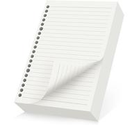 Papier De Recharges A5-180 Feuilles/360 Pages Recharge De Papier Ligné A5 14 X 21 Cm - 100gsm Refill Paper 20 Trous Pour Agenda Carnet Journal - Feuilles Mobiles Llignées De 8 Mm[Z234]