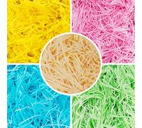 Papier de Remplissage, XiXiRan 250g Papier Raphia Déchiqueté, Papier de Soie Déchiqueté, Papier Dechiqueter Cadeau, Papier Déchiqueté, Panier Cadeau Raffia Décoration De La Boîte Cadeau