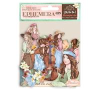 Papier de riz A4 - Create Happiness Oh lá lá violin