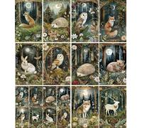 Papier de riz Animaux de la Forêt, 20 x 26,6cm (6pc) - 6 motifs pour Scrapbooking, Cartes, Artisanat, Découpage par CRAFT KREATIVELY