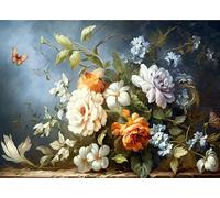 Papier de riz Bouquet Bleu, 29 x 40cm (1pc) - pour meubles Poster Craft Decoupage by CRAFT KREATIVELY