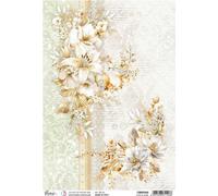 Papier de riz découpage papier de bricolage Ciao Bella pour découpage A4 - Blessing Day Lilies in vers