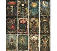 Papier de riz ‘Fairy Tale Folk’ Conte de Fées, 20 x 26,6cm (6pc) - 6 motifs pour Scrapbooking, Cartes, Artisanat, Découpage par CRAFT KREATIVELY