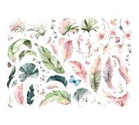 Papier de riz Feuilles Tropicales, 29 x 40cm (1pc) - pour meubles Poster Craft Decoupage by CRAFT KREATIVELY