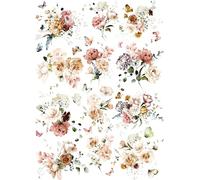 Papier de riz Jardin Bohème, 29 x 40cm (1pc) - pour meubles Poster Craft Decoupage by CRAFT KREATIVELY