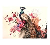 Papier de riz Paon, 29 x 40cm (1pc) - pour meubles Poster Craft Decoupage by CRAFT KREATIVELY