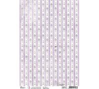 Papier de riz pour découpage A4 - Ciao Bella - Purple Fields