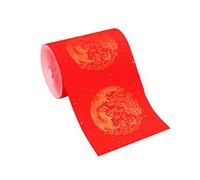 Papier de riz rouge traditionnel Couplets Festival du Printemps Décorations de porte murale pour Nouvel An chinois Fournitures Papier Xuan Roll avec Dragon et Parchemins chinois moitié