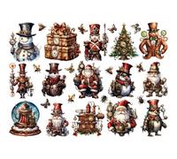 Papier de riz Steampunk de Noël, 29 x 40cm (1pc) - pour meubles Poster Craft Decoupage by CRAFT KREATIVELY