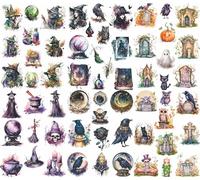 Papier de riz Thème d'Halloween, 20 x 26,6cm (6pc) - 6 motifs pour Scrapbooking, Cartes, Artisanat, Découpage par CRAFT KREATIVELY