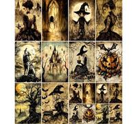 Papier de riz vieilli pour Halloween, 21 x 27 cm - Papier de découpage pour meubles, supports mixtes, cartes et travaux manuels, découpage CRAFT KREATIVELY