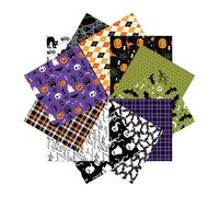 Papier de scrapbooking d'Halloween - Feuilles d'artisanat vintage d'Halloween - Ensemble de papier à motif | Fournitures de journal effrayant, kit de journal de malbouche, pack éphémère rétro, papier