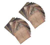 Papier de scrapbooking, Kits d'autocollants de scrapbooking de 48 feuilles, vieux décoratif pour planificateur, journal de balle, journal indésirable, bricolage rétro, fournitures de papeterie