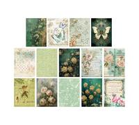 Papier de scrapbooking - Papillons 3D pour fabrication de journaux décoratifs, esthétiques et vintage, papier de scrapbooking pour journal indésirable, planificateurs, kits d'artisanat