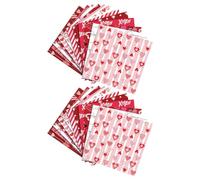 Papier de scrapbooking pour la Saint-Valentin - Feuilles roses spéciales en forme de cœur | 24 pièces en carton double face pour le bricolage Journaling Lettres , décoration de mariage