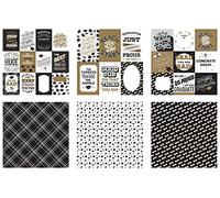 Papier de scrapbooking pour remise de diplôme - Papier de scrapbooking élégant de 30,5 x 30,5 cm avec capuchon, diplôme et phrases amusantes | Papier de scrapbooking sur le thème de l'obtention d'un diplôme pour album photo, décoration, bricolage | 6 articles au total