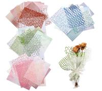 Papier de scrapbooking texturé, 60 feuilles / 4 pack Papier de scrapbooking texturé et tissu en maille, décoratif 5x7 pouces pour les fournitures journal l'album photo planifica