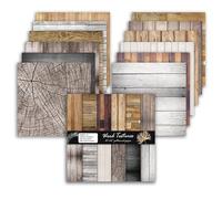 Papier de scrapbooking vintage - 24 feuilles/24 motifs - 30,5 x 30,5 cm - Papier décoratif rétro pour journaux indésirables, cartes de vœux, décoration d'album photo