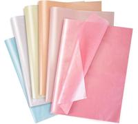 Papier De Soie, 60 Feuilles Papier De Soie Emballage Métallique, Papier Cadeau Papier Soie Couleur Décor Pour Mariage, Anniversaire, Fête, Sac, Colis, Pompon, Artisanat Bricolage-50x35cm