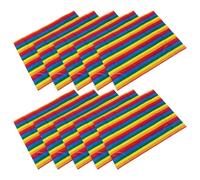 Papier de Soie Arc-en-ciel 5 Packs à Rayures, Papier | Finition Mate Lisse, Surface Photogénique, pour Paniers et Faveurs, Loisirs Créatifs en t Fêtes