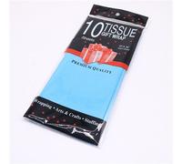 Papier De Soie Artisanal Fait À La Main,Fleurs,Emballage Cadeau,Mariage,Fête,Fournitures De Décoration Pour La Maison,Bricolage,10 Feuilles,500*660mm - Type Sky Blue #A