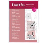 Papier de soie de Burda Style | Semi-transparent pour traçage | 5 grandes feuilles 110 x 150 cm - rose, taille unique | Pour reporter les patrons | Résistant