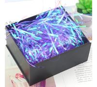 Papier de soie déchiqueté, Papier déchiqueté irisé froissé de 60 à 200 g, idéal for les cadeaux(Purple,200g)