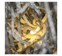 Papier de soie déchiqueté, rembourrage pour emball Papier de remplissage ondulé for emballage cadeau et remplissage de paniers(Silver)