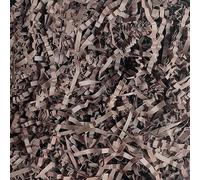 Papier de soie déchiqueté, remplissage cadeau en papier irisé 50 à 500 g, léger froissé(Style D/Coffee,500g)