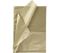 Papier de soie, feuille 50x70 cm, 14 gr, or, 25flles, rouge, doré