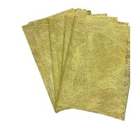 Papier de soie, Lot de 10 feuilles papier for scrapbooking, décoration, bricolage, journal intime, collage, origami, soie(Gold)