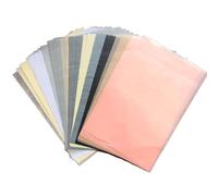 Papier de soie, Lot de 100 feuilles papier calque translucide for calligraphie, soie A5, 210 x 140 mm(Peach Pink Mix Color)