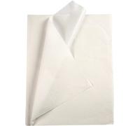 Papier De Soie Pour Artisanat Et Décoration - Blanc - 50 X 70 Cm, 14g / M², 25 Feuilles