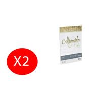 Papier De Toile De Lin Blanc D'album De Calligraphie 50 Feuilles A4 210x297mm 120g/Mq