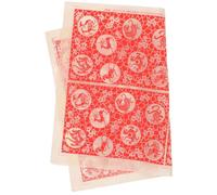 Papier de Transfert sous Glaçure Céramique Délicat Rouge pour Bricolage | Décalcomanie pour Poterie, Papier en Feuille, Motifs Simples et Lignes Douces, Découpable, Cuisson Possible