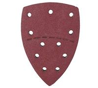 Papier de verre souris feuilles de ponçage pour ponceuse à paume 60 pièces papier abrasif d'alumine à revêtement ouvert de haute qualité pour bois métal plastique verre (80 mailles)