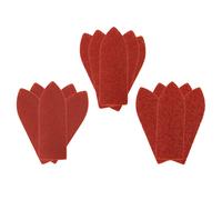 Papier de verre Velcro delta 32 x 92 mm, K60, K100, K180, lot de 15
