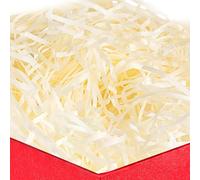 Papier Déchiqueté de 200 g, Panier De Remplissage Cadeau, Raffia Remplissage Papier pour Boîtes Cadeaux, Paniers et Carton, Offre une Bonne Protection et Décoration pour Cadeaux (Blanc Cassé)