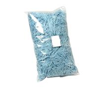 Papier déchiqueté pour boîtes-cadeaux, 200 g de papier froissé multicolore Lafite, garnissage en raphia(Blue-100g)
