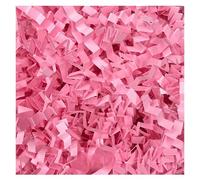 Papier déchiqueté pour remplir les paniers cadeaux Papier de remplissage déchiqueté à paillettes froissées multicolore 100-500g(Pink Red,100g)