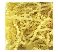 Papier déchiqueté pour remplir les paniers cadeaux Papier de remplissage déchiqueté à paillettes froissées multicolore 100-500g(Light Yellow,100g)